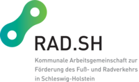 Logo von RAD.SH – kommunale Arbeitsgemeinschaft zur Förderung des Fuß- und Radverkehrs
